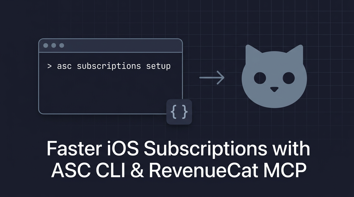 App Store Connect CLI and RevenueCat MCP subscription workflow